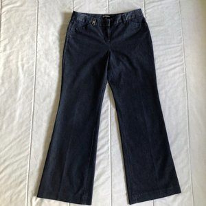 Express Editor Wide Leg Dark Indigo Wash Trouser Jeans 8 R